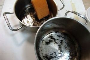 Как очистить пригоревшую сковороду из нержавеющей стали и алюминия: что использовать?