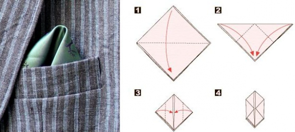 Как сложить шарф в нагрудном кармане: 5 лучших способов